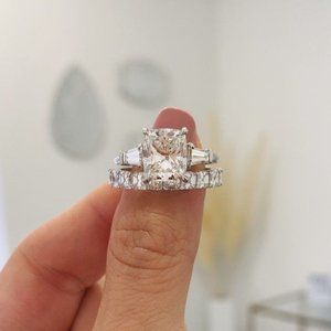 Wedding Engagement Ring Set